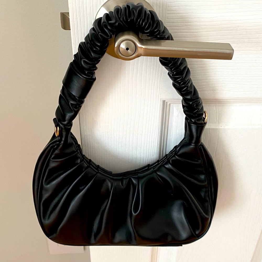 Faux leather shoulder bag, never worn